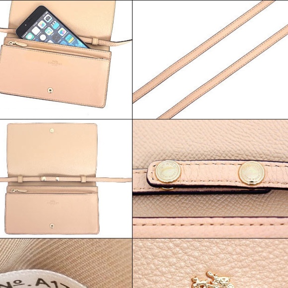 NWT Coach Fold Over Wallet Clutch Crossbody Phone - Picture 2 of 8